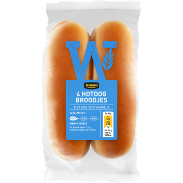 Jumbo - Hotdog Broodjes - 4 Stuks - JUMBO