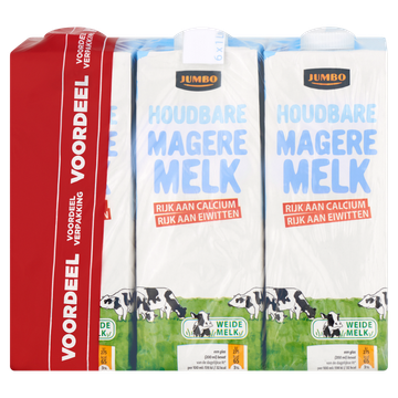 Jumbo Houdbare Magere Melk Voordeelverpakking - JUMBO