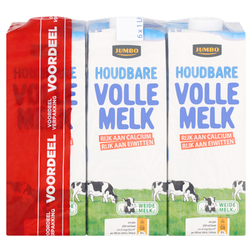 Jumbo Houdbare Volle Melk Voordeelverpakking - JUMBO