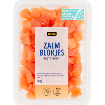 Jumbo Hout Gerookte Zalmblokjes - JUMBO