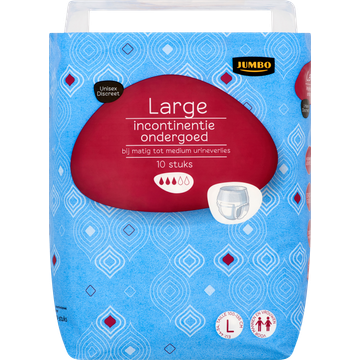 Jumbo Incontinentie Ondergoed Large 10 Stuks - JUMBO