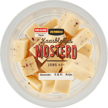 Jumbo Kaasblokjes Mosterd Jong 48+ - JUMBO