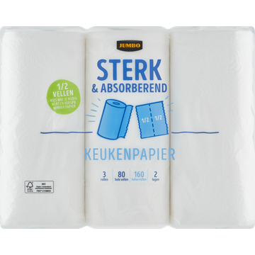 Jumbo Keukenpapier Sterk & Absorberend 2 Lagen - JUMBO