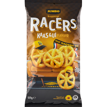 Jumbo Knapperige Racers Kaas & Ui Chips - JUMBO