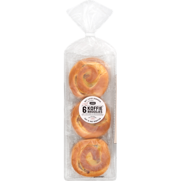 Jumbo - Koffiebroodjes met Rozijnen & Bakkersroom - 6 Stuks - JUMBO