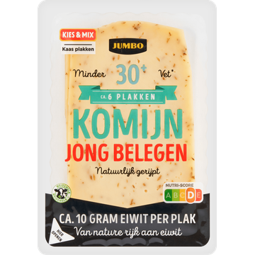 Jumbo Komijn Kaas Jong Belegen 30+ Plakken - JUMBO