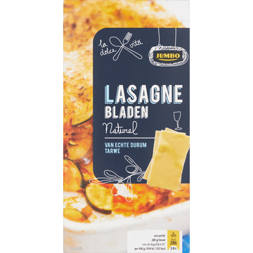 Jumbo Lasagnebladen Naturel - JUMBO