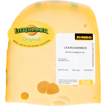 Jumbo Leerdammer Maasdammer Kaas 45+ - JUMBO