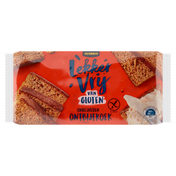 Jumbo Lekker Vrij van Gluten Ongesneden Ontbijtkoek - JUMBO