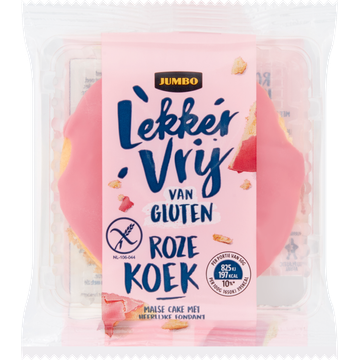 Jumbo Lèkkér Vrij van Gluten Roze Koek - JUMBO