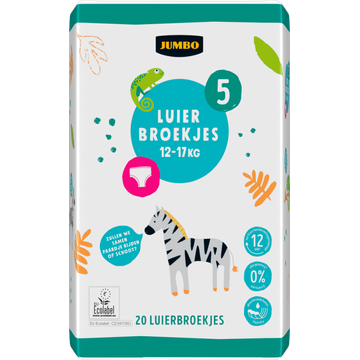Jumbo Luierbroekjes Maat 5 12-17 kg 20 Stuks - JUMBO