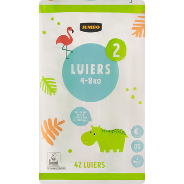 Jumbo Luiers Maat 2 4-8 kg 42 Stuks - JUMBO