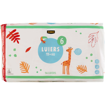 Jumbo Luiers Maat 6 15+ kg Voordeelverpakking 56 Stuks - JUMBO
