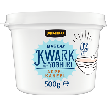 Jumbo Magere Kwark met Yoghurt Appel Kaneel 0% Vet - JUMBO
