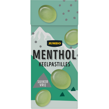 Jumbo Menthol Keelpastilles Suikervrij - JUMBO