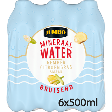 Jumbo Mineraalwater Gember Citroengras Smaak Bruisend - JUMBO
