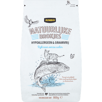 Jumbo Natuurlijke Brokjes Katten Hypoallergeen & Graanvrij - JUMBO