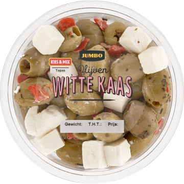 Jumbo Olijven Witte Kaas 140 g - JUMBO