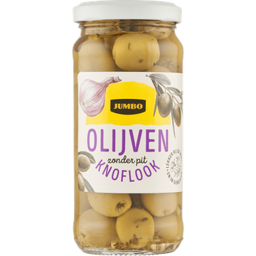 Jumbo Olijven Zonder Pit Knoflook - JUMBO