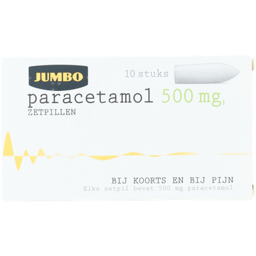 Jumbo Paracetamol 500mg zetpillen - JUMBO