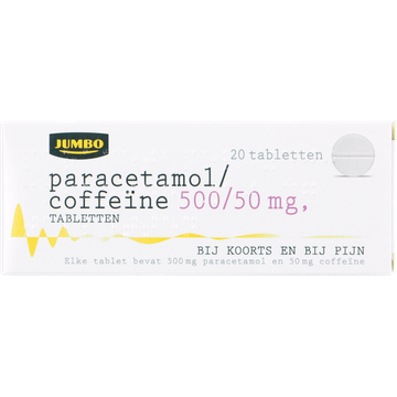 Jumbo Paracetamol/Coffeïne 500/50mg 20 Stuks - JUMBO