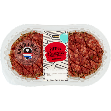 Jumbo Pittige Burger Rundvlees 2 Stuks - JUMBO