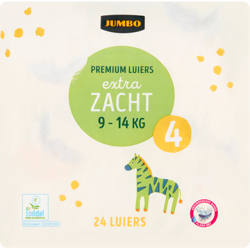 Jumbo Premium Luiers Maat 4 9-14 kg 24 Stuks - JUMBO