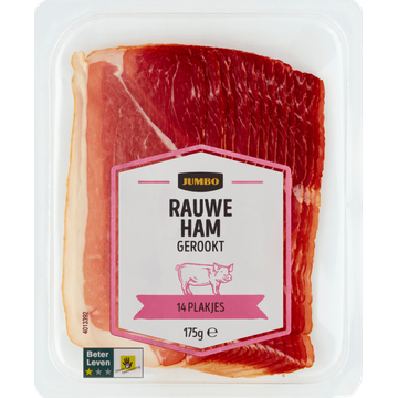Jumbo Rauwe Ham Gerookt 175 g - JUMBO