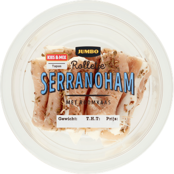 Jumbo Rolletje Serranoham met Roomkaas - JUMBO