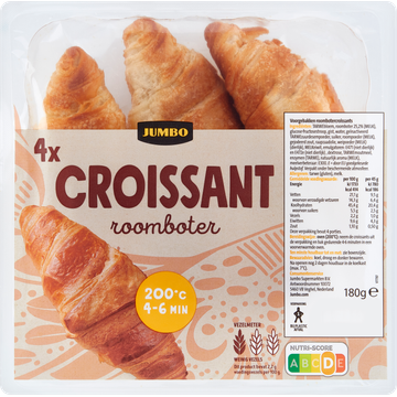 Jumbo - Roomboter Croissants - 4 Stuks - JUMBO