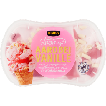 Jumbo Roomijs Aardbei Vanille - JUMBO