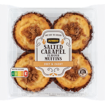 Jumbo Salted Caramel Smaak Muffins - JUMBO