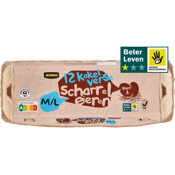 Jumbo Scharreleieren M/L 12 Stuks - JUMBO