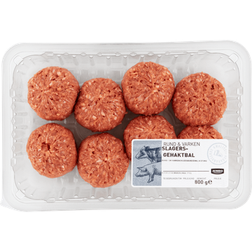 Jumbo Slagersgehaktbal 8 Stuks 800g - JUMBO