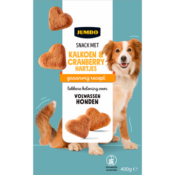 Jumbo Snack met Kalkoen & Cranberry Hartjes - JUMBO