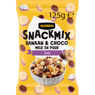 Jumbo Snackmix Banaan & Choco Melk en Puur - JUMBO