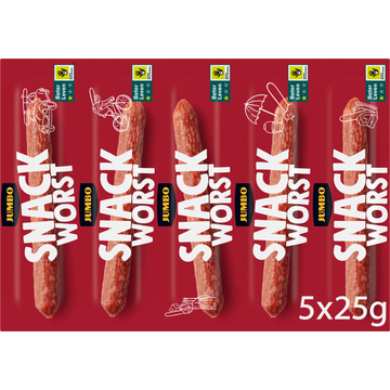 Jumbo Snackworst 5 x 25 g - JUMBO