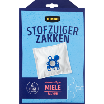Jumbo Stofzuigerzakken met Filter - JUMBO