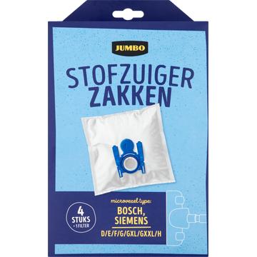 Jumbo Stofzuigerzakken met Filter - JUMBO