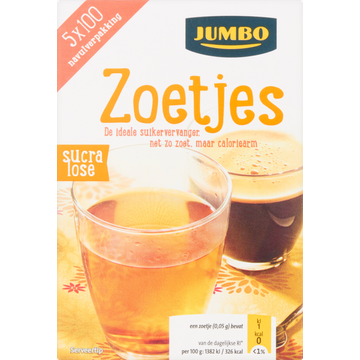 Jumbo Sucralose Navulverpakking 5 x 100 Stuks - JUMBO