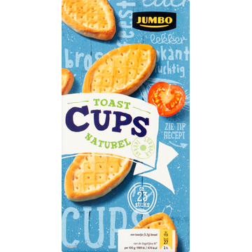 Jumbo Toast Cups Naturel - JUMBO