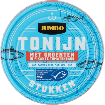 Jumbo Tonijnstukken met Groenten in Pikante Tomatensaus - JUMBO