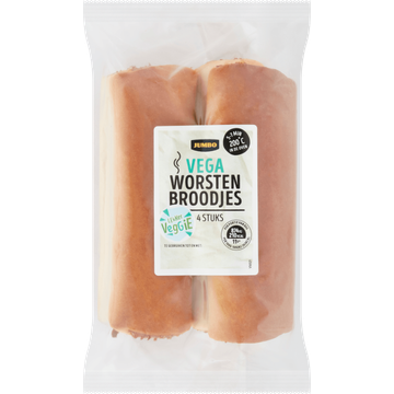 Jumbo - Vega Worstenbroodjes - 4 Stuks - JUMBO
