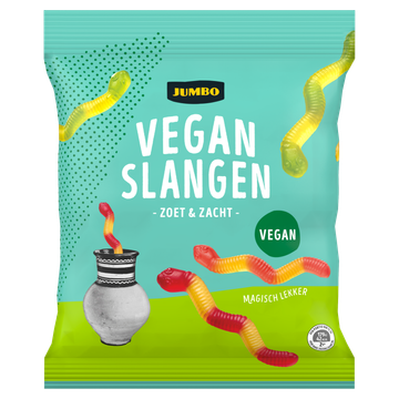 Jumbo Vegan Slangen Zoet & Zacht - JUMBO