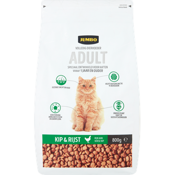 Jumbo Volledig Diervoeder Adult Kip & Rijst - JUMBO