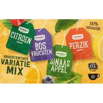 Jumbo Vruchtenthee Variatie Mix 20 Stuks - JUMBO