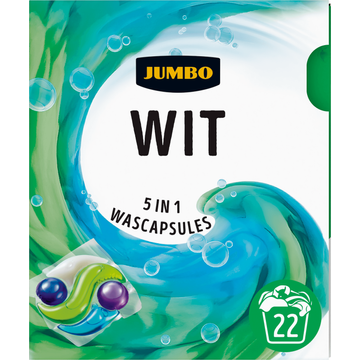 Jumbo Wascapsules 5 in 1 Wit - JUMBO