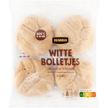 Jumbo - Witte Bolletjes - 4 Stuks - JUMBO