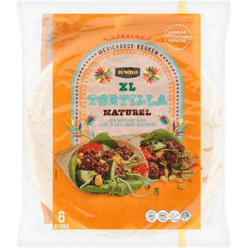Jumbo XL Tortilla Naturel 6 Stuks - JUMBO