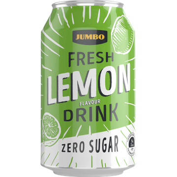 Jumbo Zero Sugar - Lemon & Lime - Blik - 330 ml - JUMBO